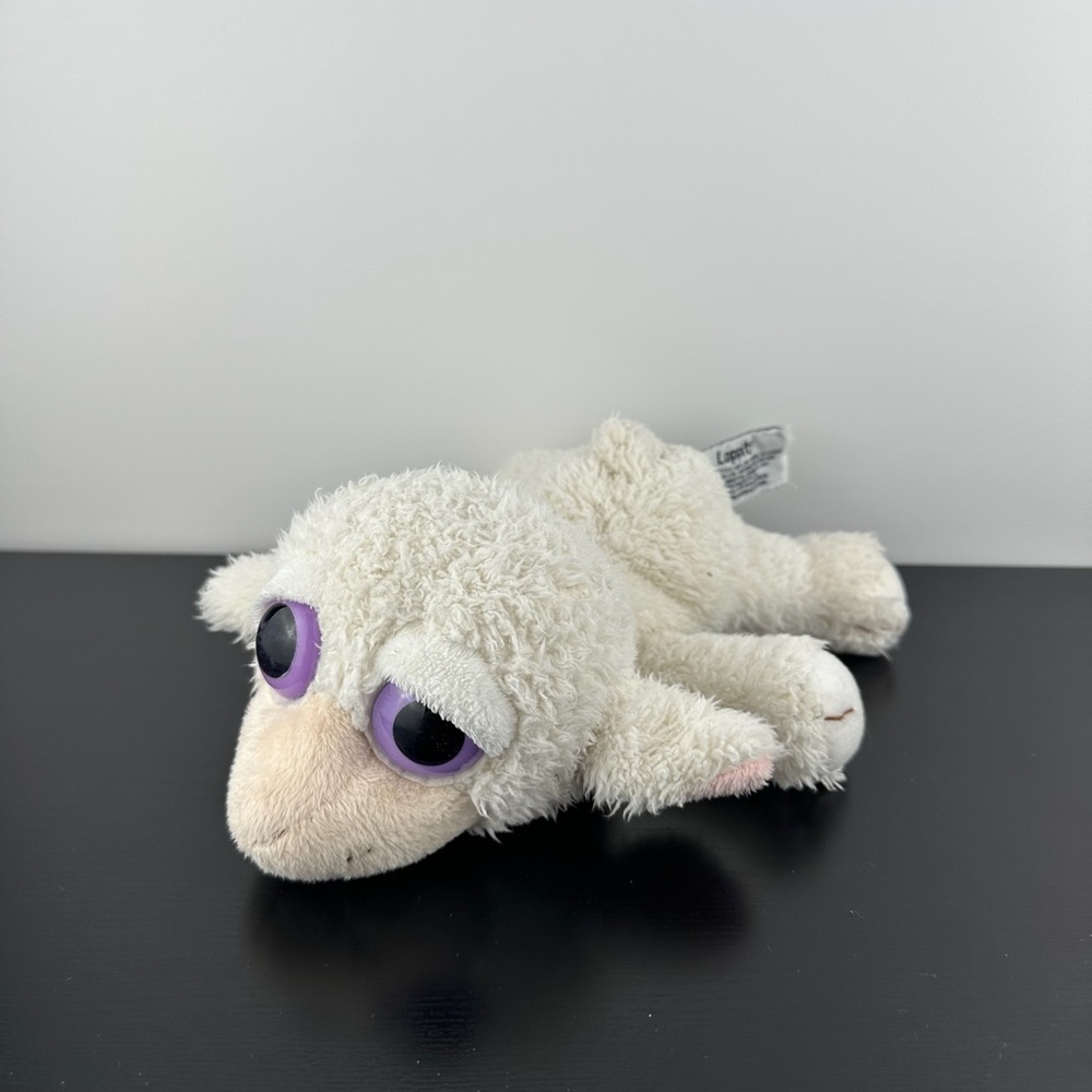 Russ Rare Lil Peepers Loppity Lamb Sheep 10” Purple Eyes Plush Stuffed Animal